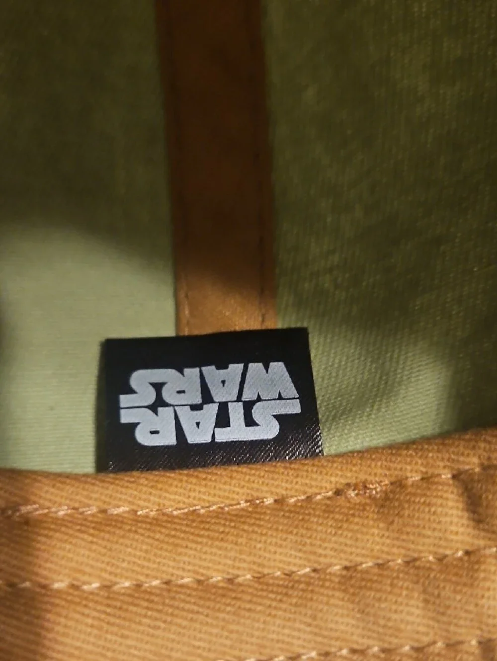 Star Wars Green Baby Yoda Snapback Hat with Tan Brim